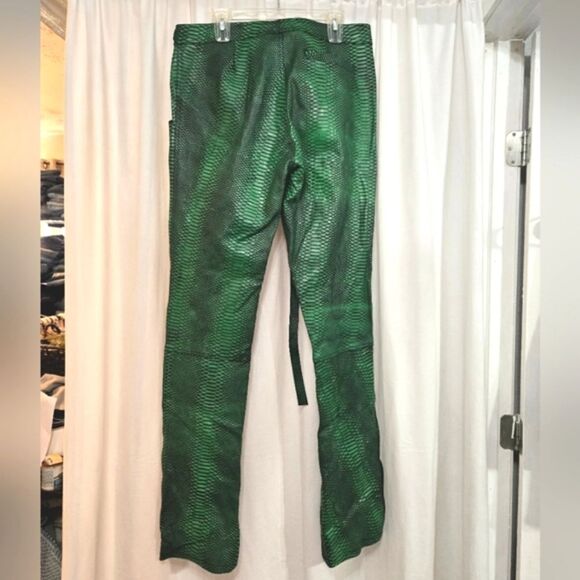 Flauce SUPER-SLIMEY CARGO pants size 36 like new rare find! 100% Cowhide leather - Picture 7 of 15